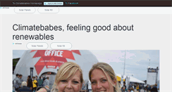 Desktop Screenshot of climatebabes.com