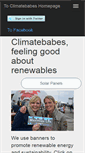 Mobile Screenshot of climatebabes.com