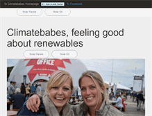 Tablet Screenshot of climatebabes.com